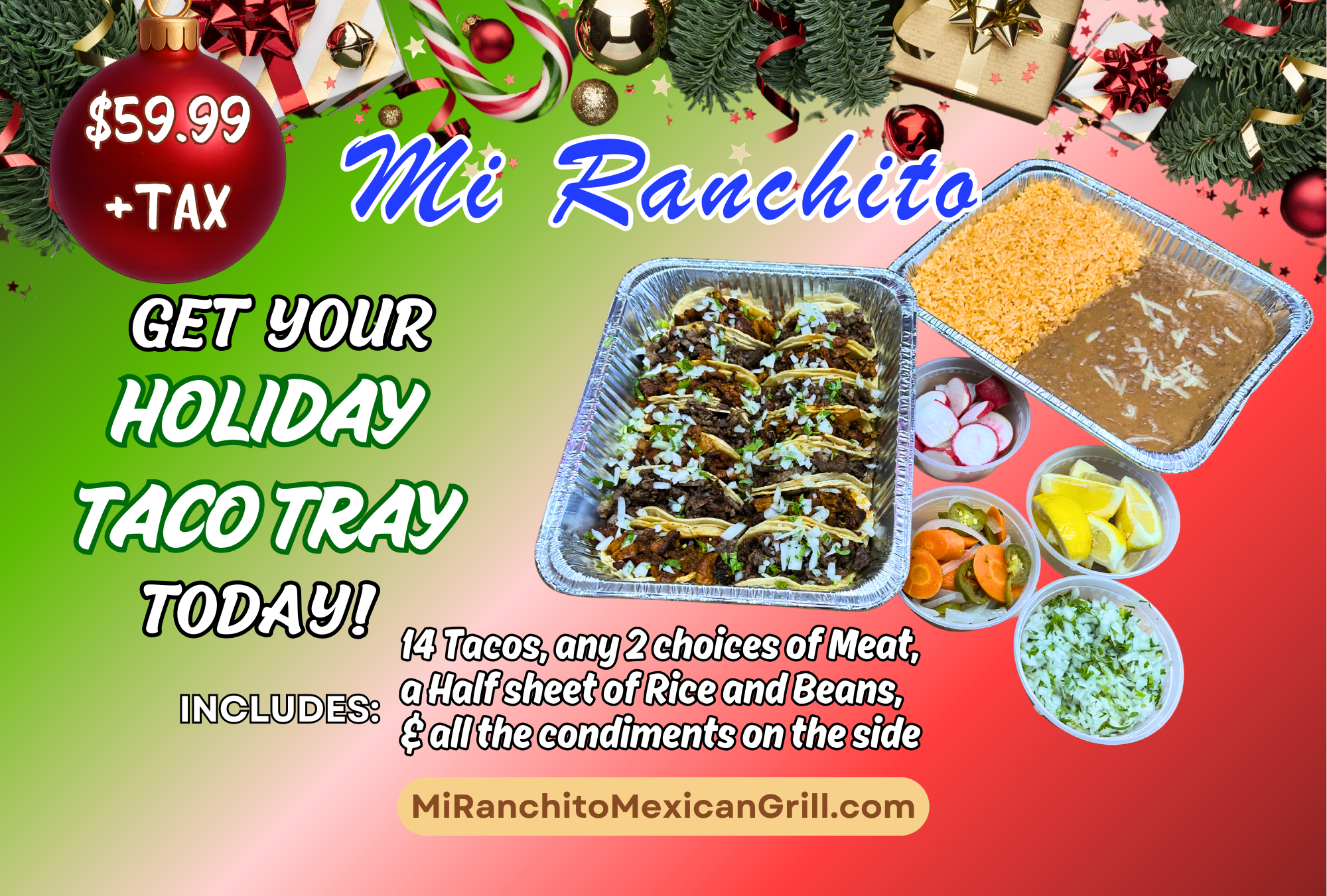Holiday Taco Tray
